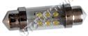 Žárovka LED, 12V/(5W), SV8,5 sufit, bílá, spotřeba 0,5W, 36mm