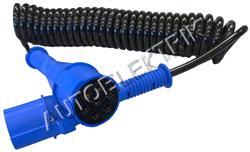 Propojovací spirálový kabel, 7 pól., ISO 1185